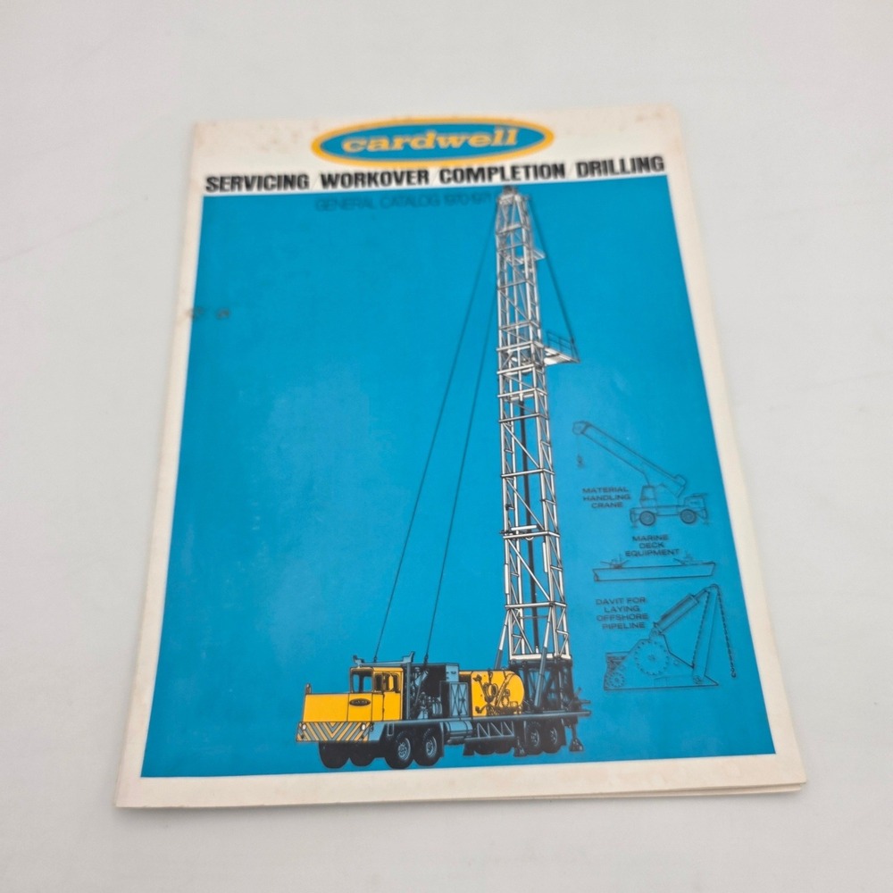 Vintage Cardwell General Catalog 80-81 Servicing Workover Completion Drilling